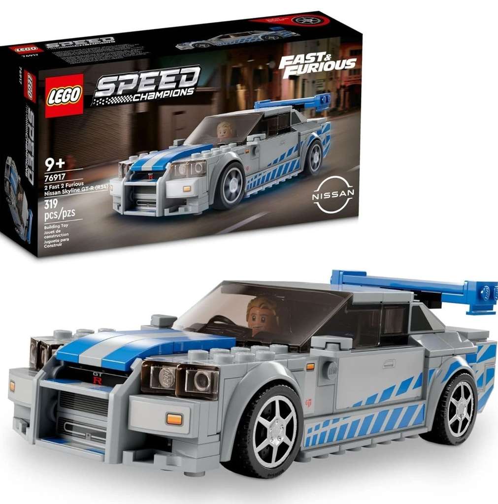 LEGO Speed Champions 2 Fast 2 Furious Nissan Skyline GT-R (R34) - 76917 / Speed Champions 76908 Lamborghini Countach £12.99