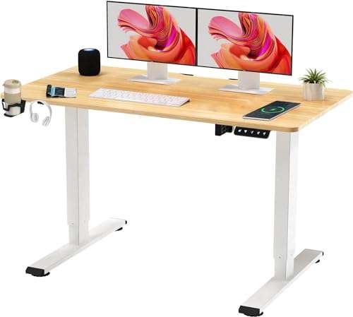 SANODESK QS+110 * 60 Electric Standing Desk Height Adjustable Standing Desk Home / Office Prime Exclusive - Sold & Dispatched By Ergonomic