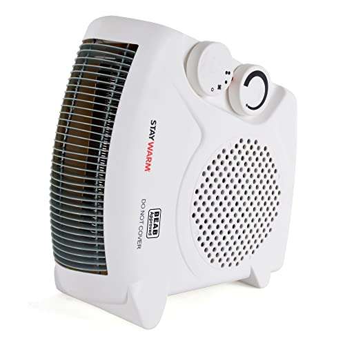 STAYWARM 2000w Upright and Flatbed Fan Heater