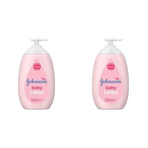 Johnson's Baby Lotion 500 ml (Pack of 2) Pump dispenser / Paediatrician and dermatologist-tested