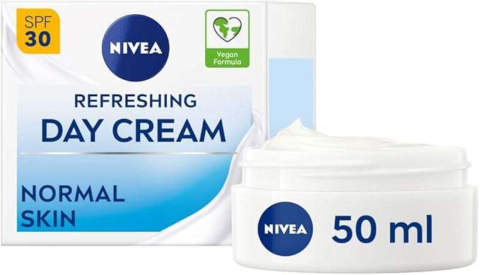 NIVEA Refreshing Day Cream (50ml), Day Cream, Provides 24 Hour Moisture (£1.87 on S&S with 15% discount)