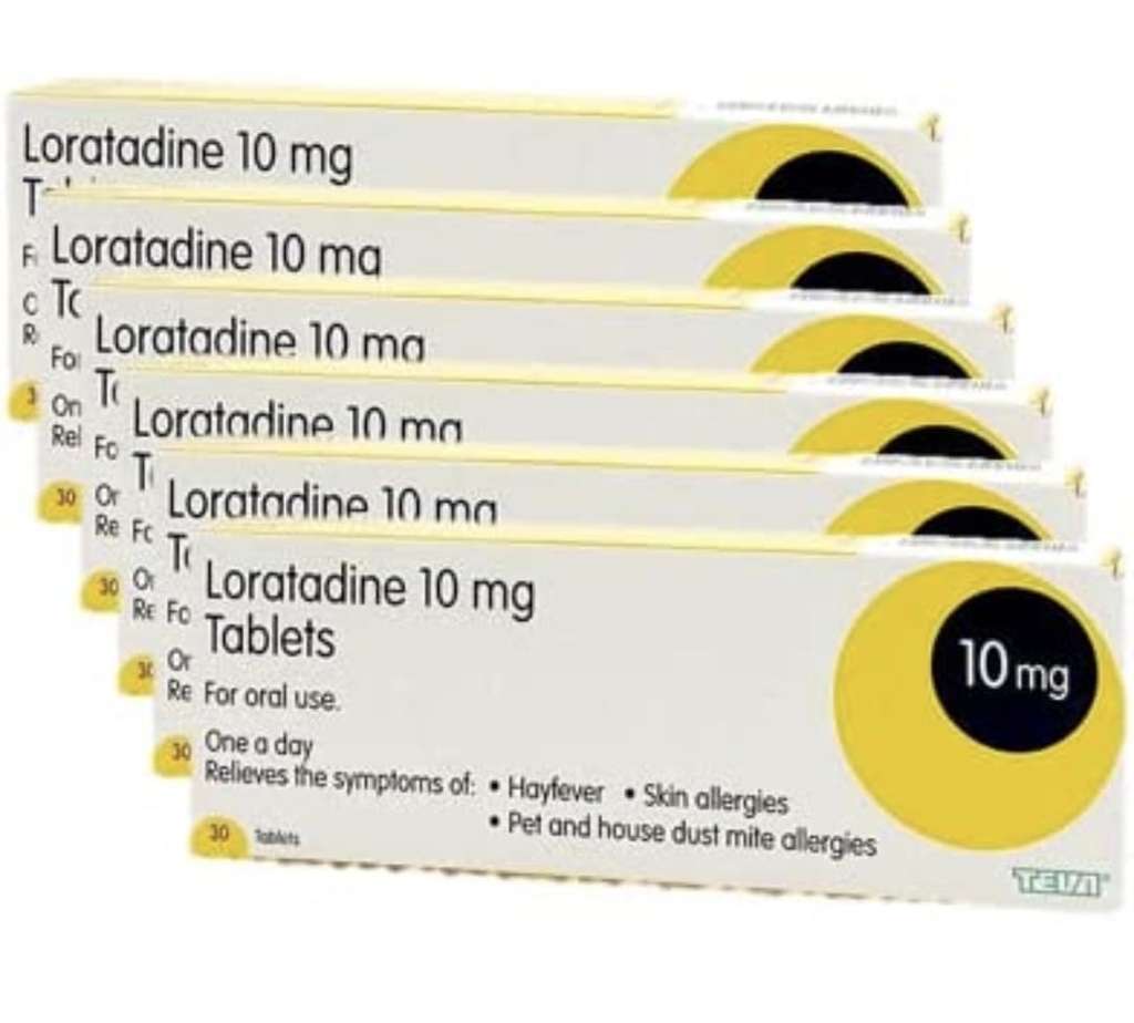 6 Months Supply Loratadine Hayfever & Allergy Relief 10mg Tablets (30x6) GSL - sold & dispatched by Healthcare EU