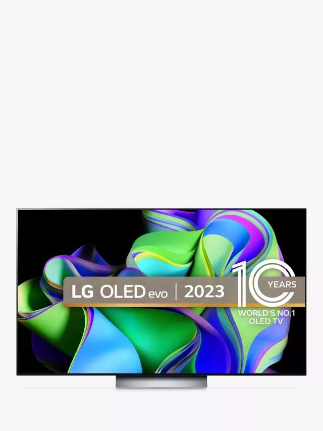 LG OLED65C34LA (2023) OLED HDR 4K Ultra HD Smart TV, 65 inch - w/Code Via The App