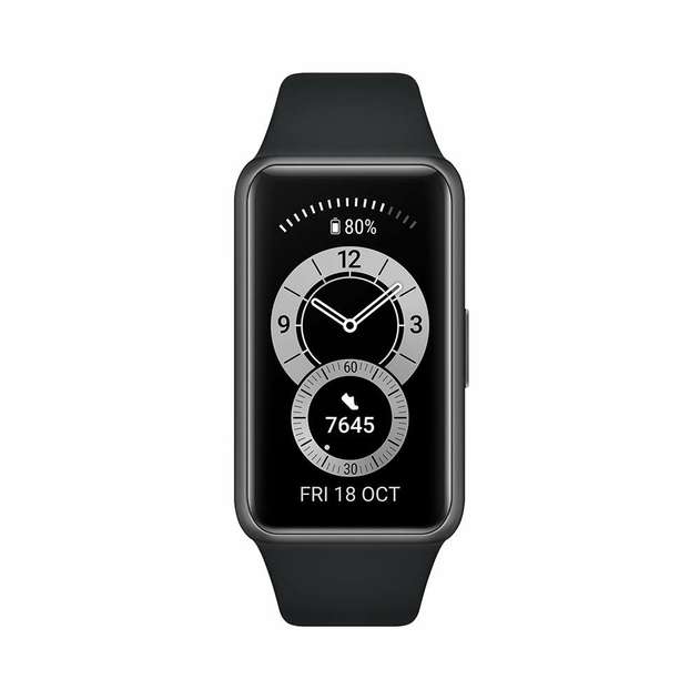 Huawei black band 6 smart watch at checkout