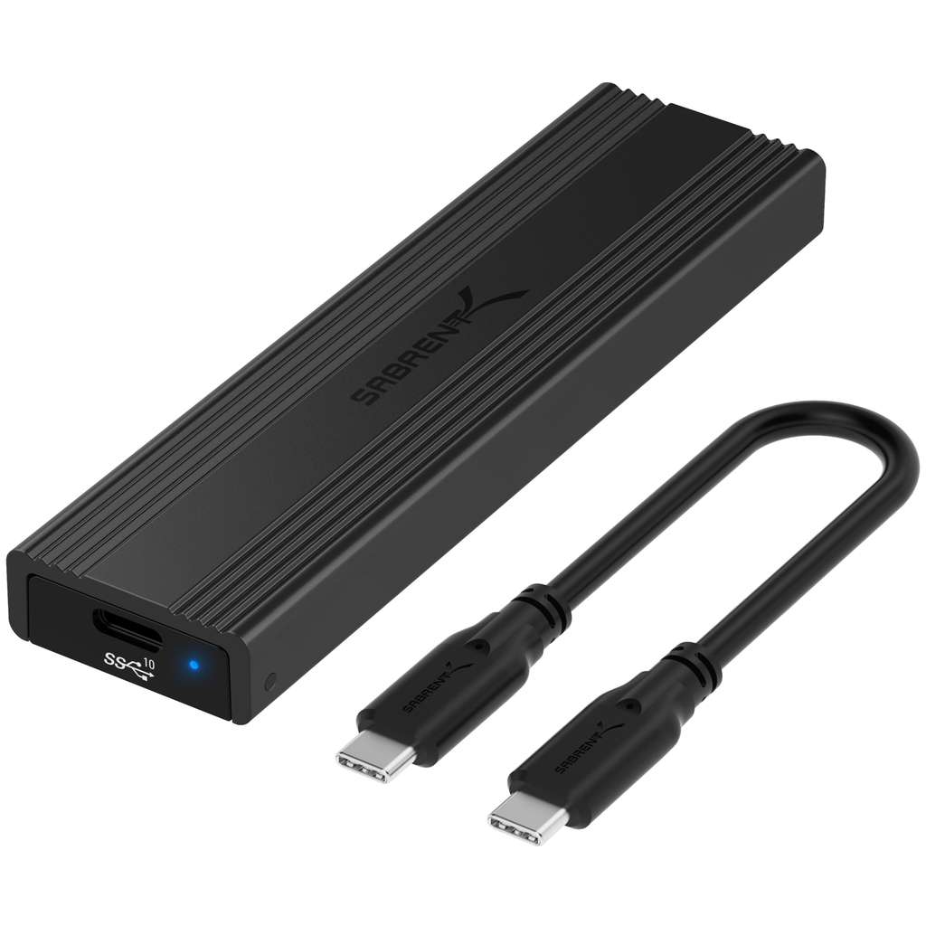 SABRENT M.2 NVMe Enclosure, PCIe NVMe Adapter SSD Enclosure, USB C 3.2X2 to NVMe External M2 NVMe with voucher - Store4PC-UK FBA Prime exc.