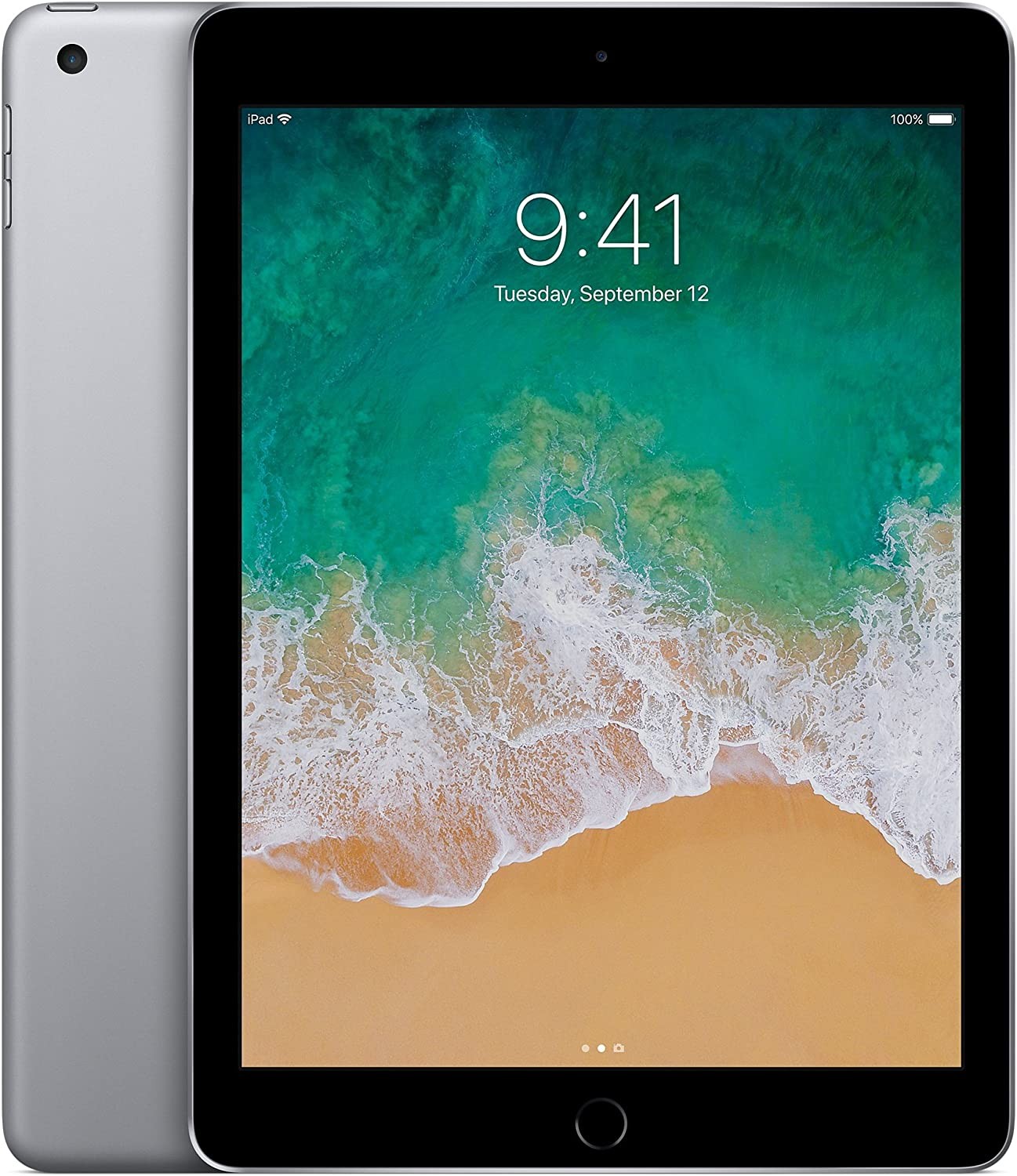 Apple iPad (5thGEneration) Wi-Fi, 128GB - Space Gray (Renewed)