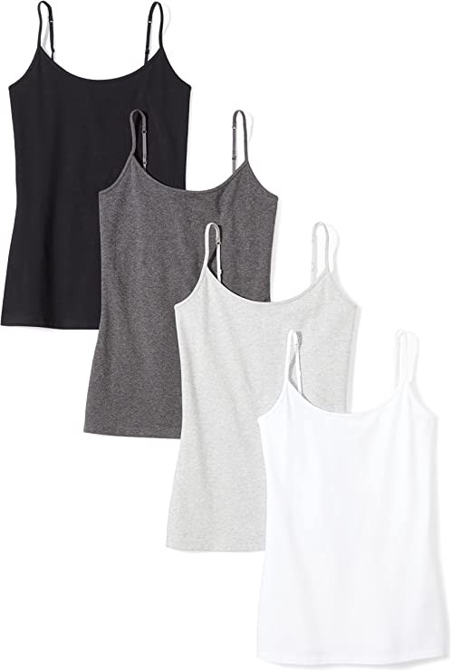 Amazon Essentials Women's Slim-Fit Tank, Pack of 2